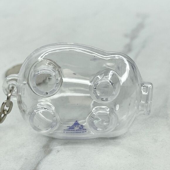 Alcorn Brave Banks Clear Piggy Bank Keychain Keyring - Picture 4 of 7